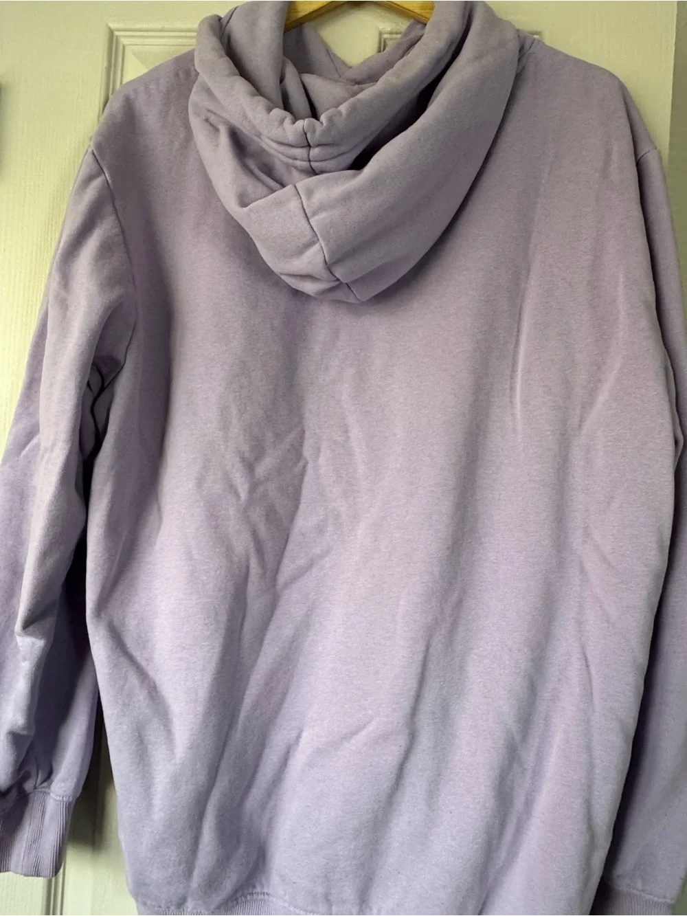 H&M Lavender Crewneck Hoodie with Crest Logo